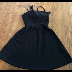 XS black strapped mini dress from urban outfitters